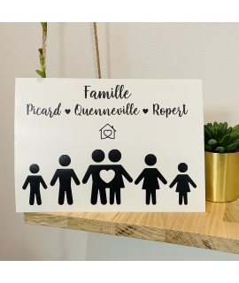 Sticker Famille Boîte aux lettres 